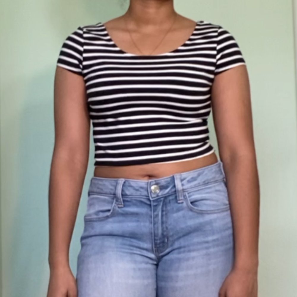 Striped Crop Top